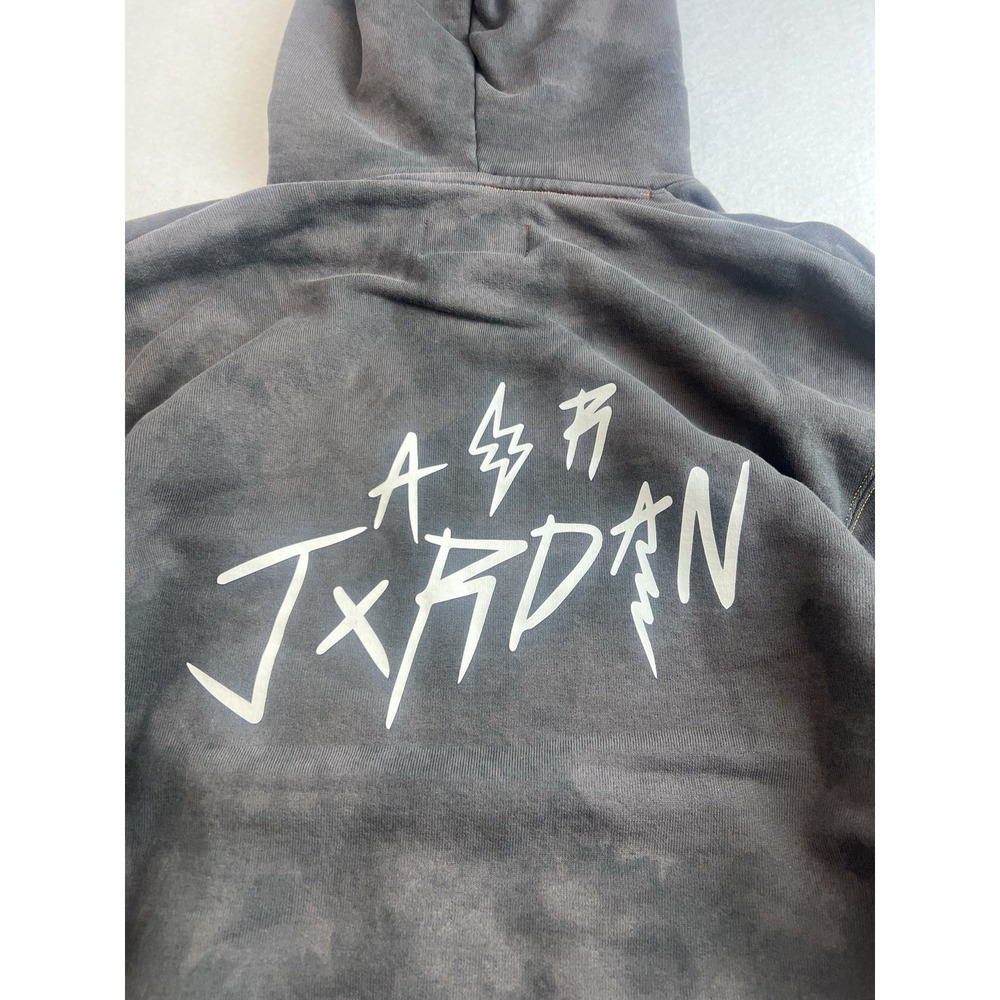 J Balvin ×‎ Jordan Brand UV Reactive Tie Dye Hoodie Size S SAMPLE - Picture 7 of 12